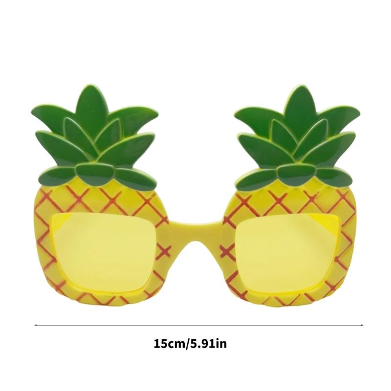 Delicate Pineapple Glasses With Soft Plastic Frame Comfort For Costume Parties Character Cosplay And Carnivals