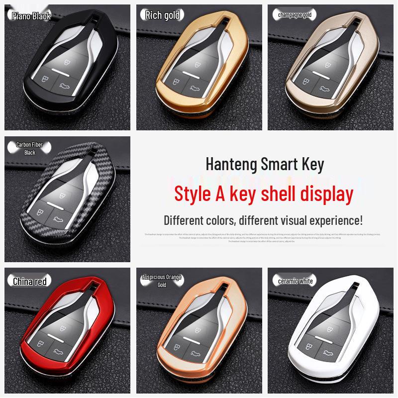 Hanteng X-Series Car Key Case: Fits X7, X7s, X5 & V7 Models - Protective Key Shell with Buckle