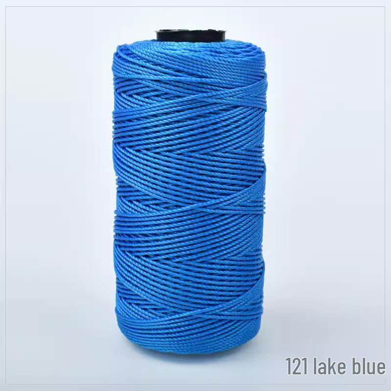 Chunky Wool & Ice Silk 3-Ply Yarn for DIY Crochet: Hand-Knitted Bag, Summer Hat, Shoes, and Seat Cushion