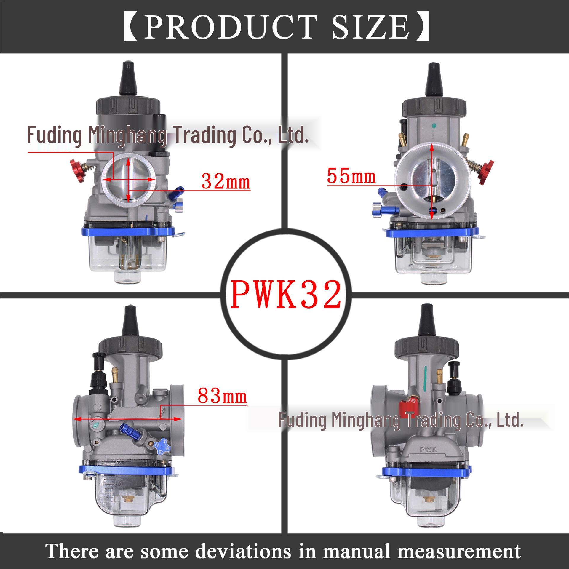 

CNC Clear Bottom Bowl PWK Carburetor 21-34mm for ATV/UTV 21mm