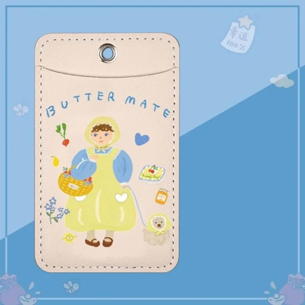 

Card Cover Card Wallets INS Style PU Leather Card Cover Ultrathin Dual Card Position Protective Sleeve Mini Card Wallets Student