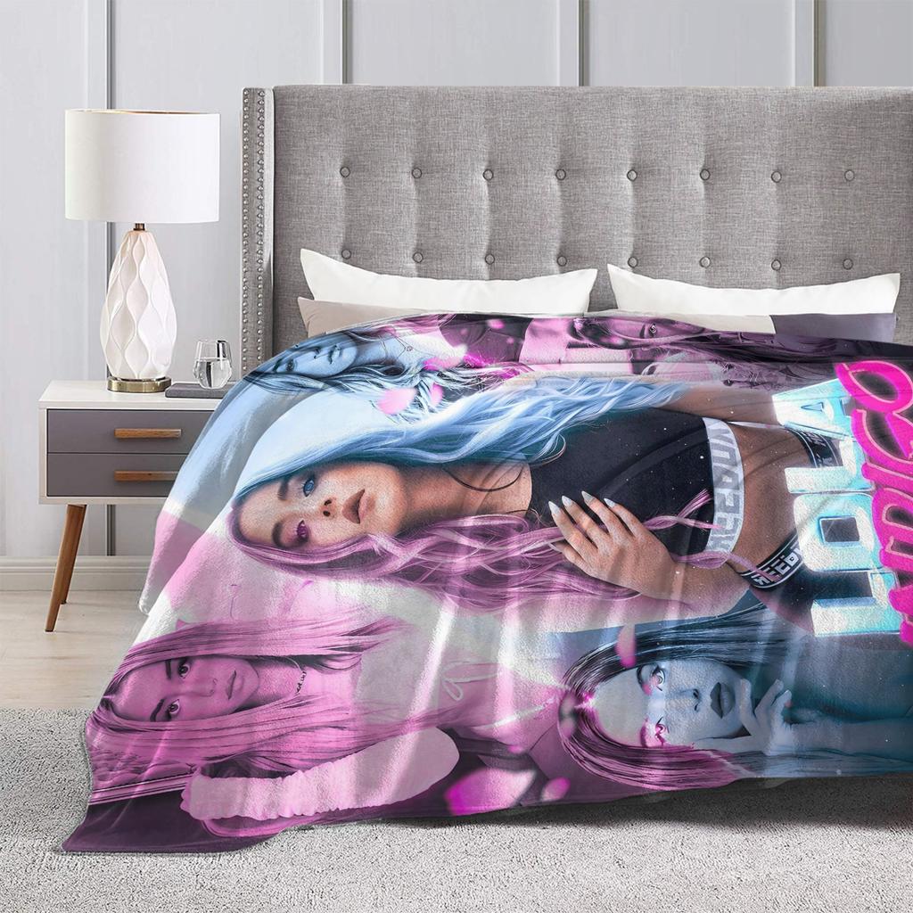 L-Lolas I-Indigos Spanish Singer Blanket Quality Super Soft  Bedding Throws Spring Travel Couch Chair Sofa Bed Novelty Bedspread