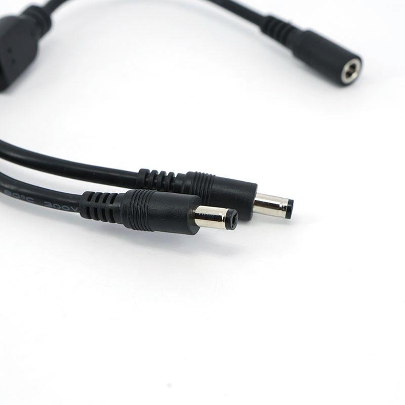 18awg 10A 30CM Cable DC 1 Female To 2 Male 2 Way Splitter Connector Power Supply Adapter Extension Cord 5.5x2.1mm