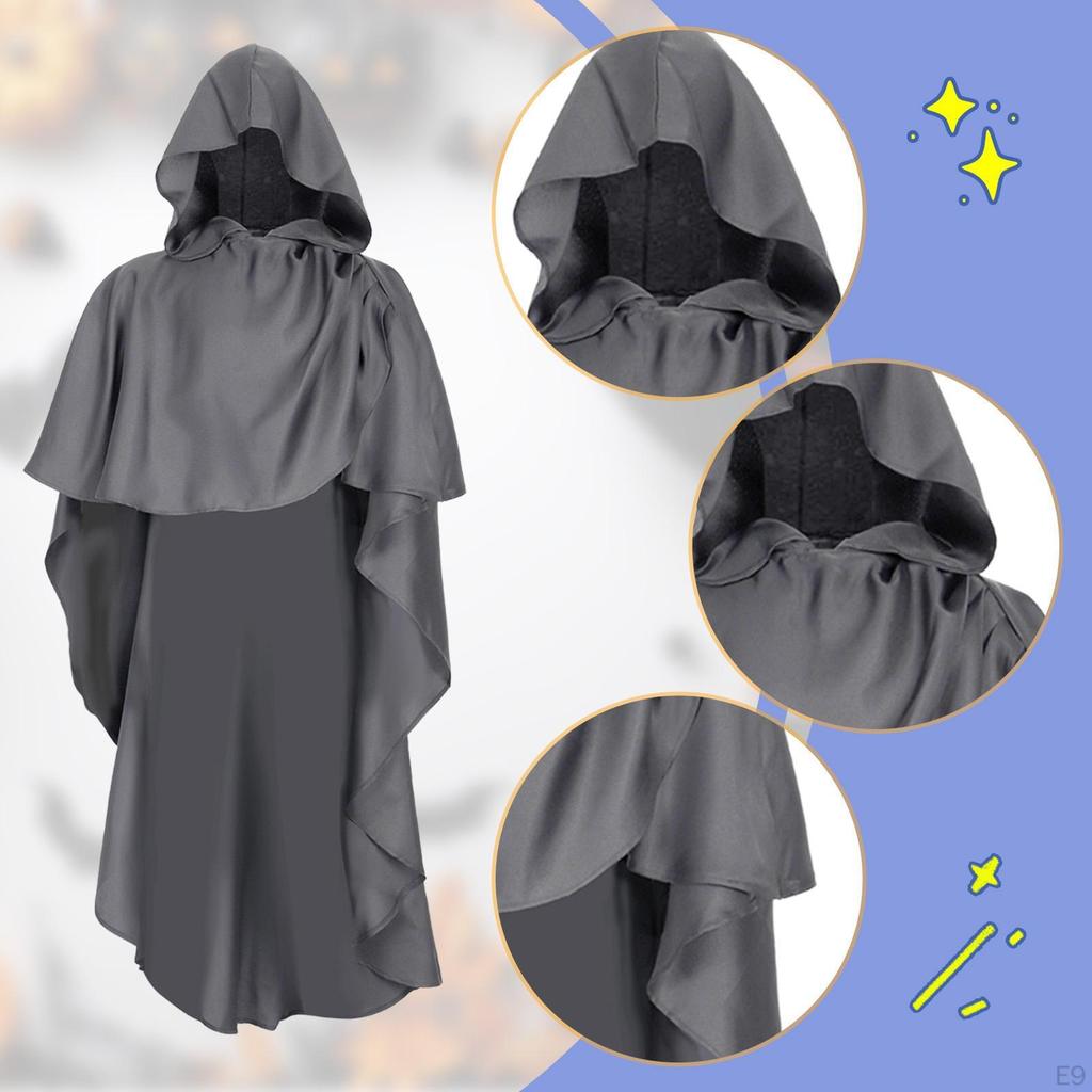 Halloween Cloak Dress Up Medieval Cape for Club, Party, Carnival