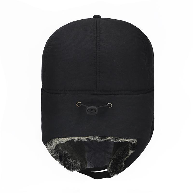 Pánská zimní bomber čepice Bavlněná čepice s ochranou uší Čepice tlustá zateplená čepice s rukávem čepice Skullies Beanies Ski Slouchy čepice