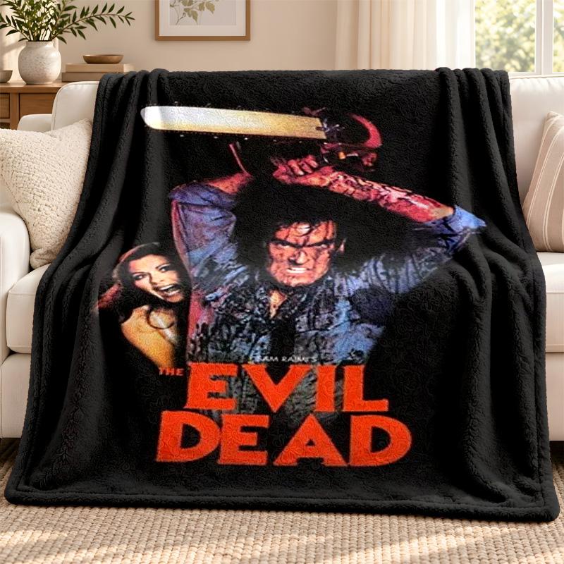 Evil dead blanket Flannel Blanket Soft Cozy Plush Throw for Sofa Bed Lightweight Home Decoration Outdoor camping