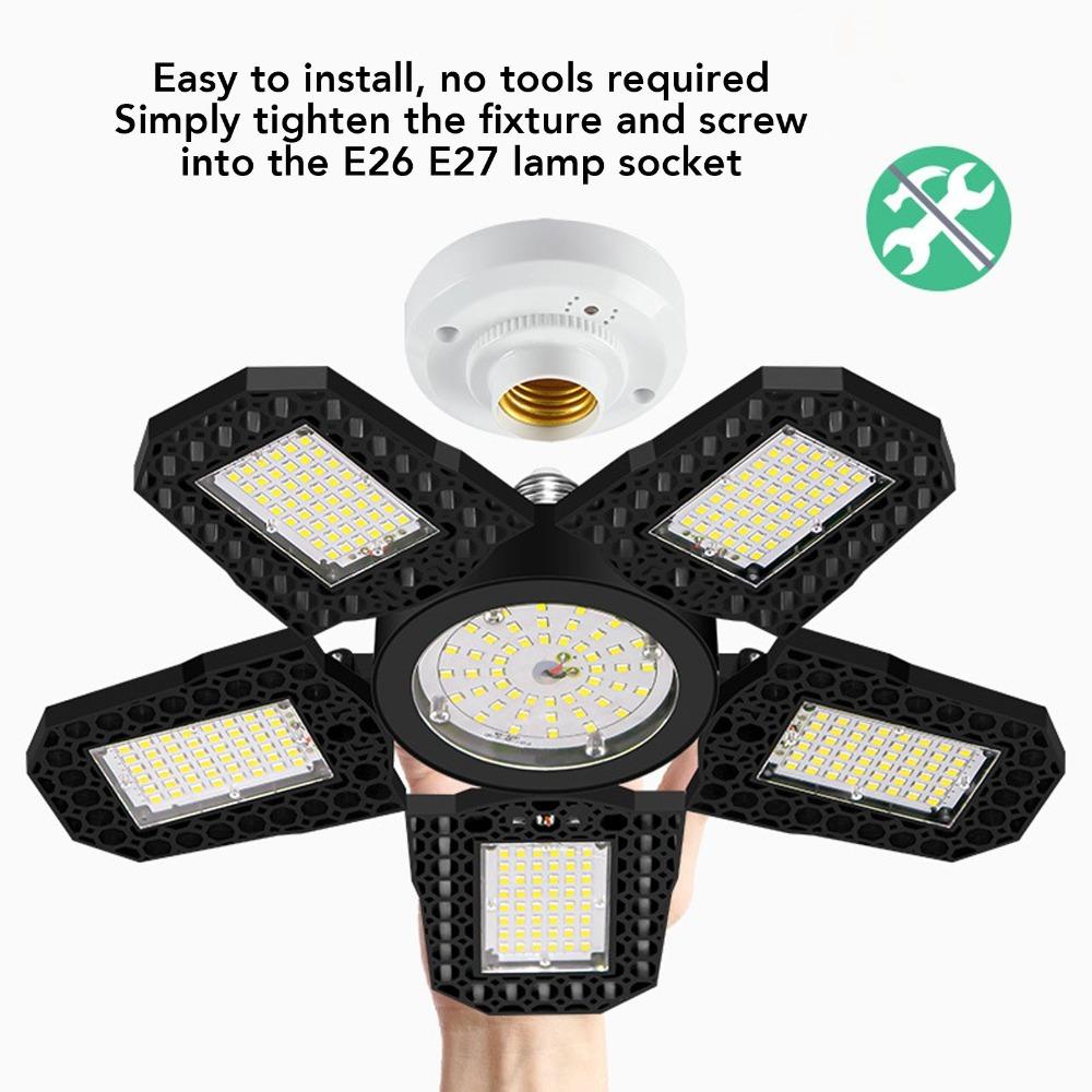100-277V LED Ceiling Light Adjustable Panel Light Super Bright Garage Ceiling Light  Basement