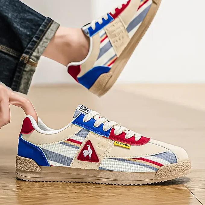 Scarpe Casual da Uomo, Scarpe alla Moda 39-44, Bianco, Nero, Rosso, Blu, Verde, Arancione