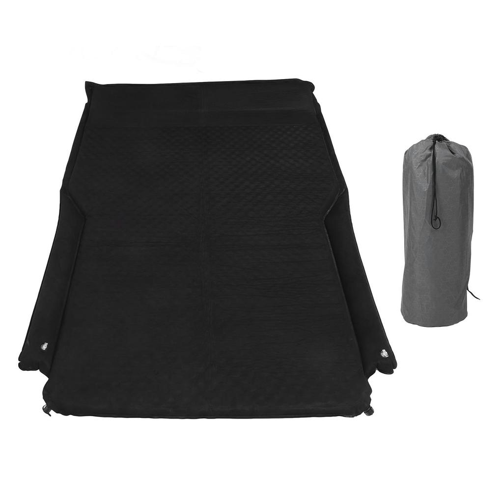 Inflatable SUV Mattress Bed Built in Pillow with Guard Wing 5cm Thick Suede Blow Up Camping Car