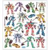 Sticker Sheet - Creotime - Transformers - Multicolor - 16.5 X 15 Cm - 19 Pieces