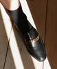 Mocassim Moodnight Harvey com Corrente de 2 Vias - 5 Cores Corrente de 1,5cm Mocassim Clássico Babouche (Tipo B)
