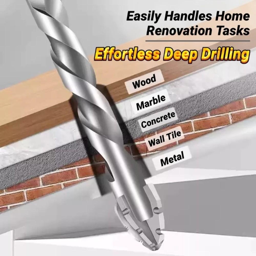 Four-Edged Eccentric Drill Bit Skewed Head Concrete Drill Bit Set  Drilling Tool