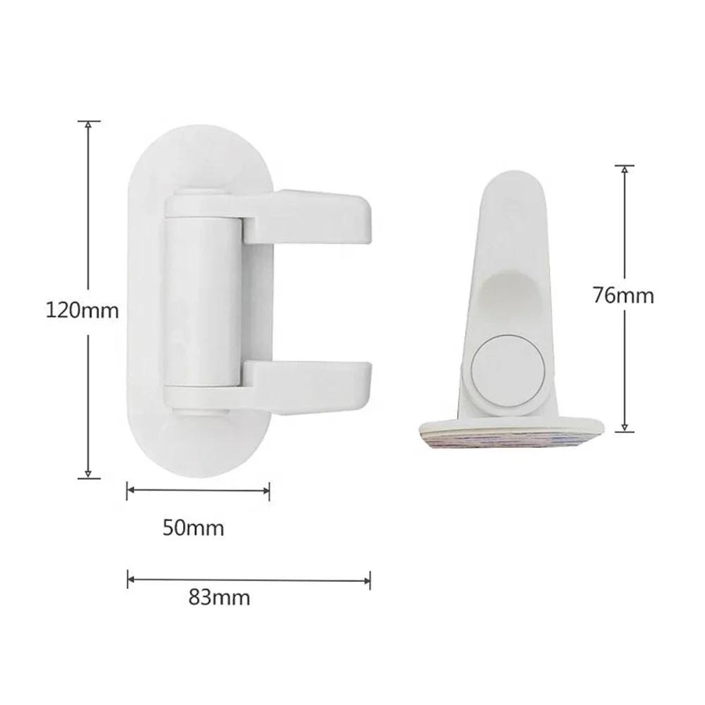 1pc Safety Door Lever Lock Protective One Hand Operation Prevent Opening Easy Install Childproof Kitchen Window Self Adhesive