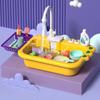 Non-Toxic New Faucet Play Sink Kitchen Sink Toy Electric Faucet Play Kitchen Toys Swimming Pool Floating Fishing Toys Water Play Baby Gift