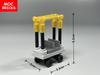 MOC Bricks Mini Hotel Luggage Car Cart Bag For City House Building Blocks Toys Children's Dolls Gifts