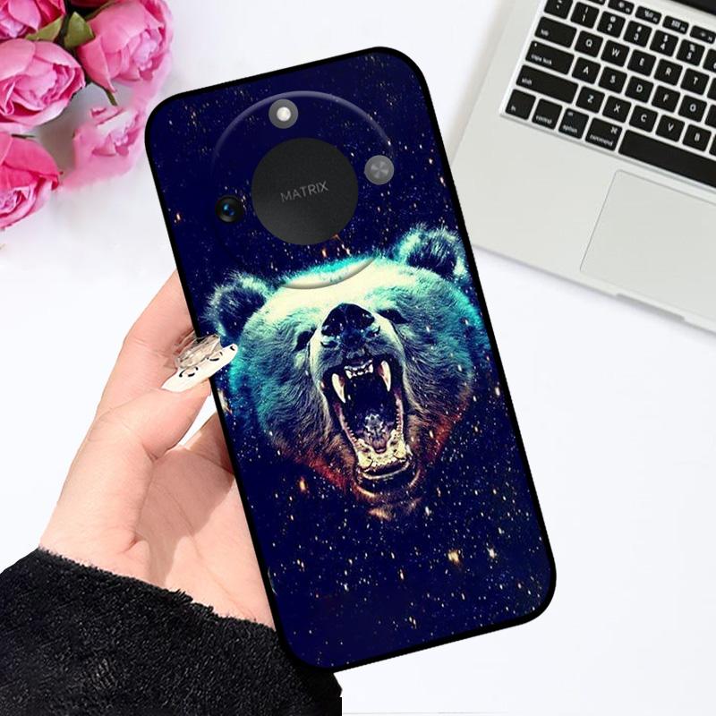 Case For Honor X9c Smart 5G Soft Silicone TPU Phone Cover For Huawei Honor X60 Protective Fundas Bumper Cartoon Color Painted