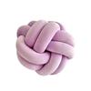 Spherical Two-strand Knotted Ball Sofa Throw Pillow Hand-woven Velvet Cushion Bed Head Pillow