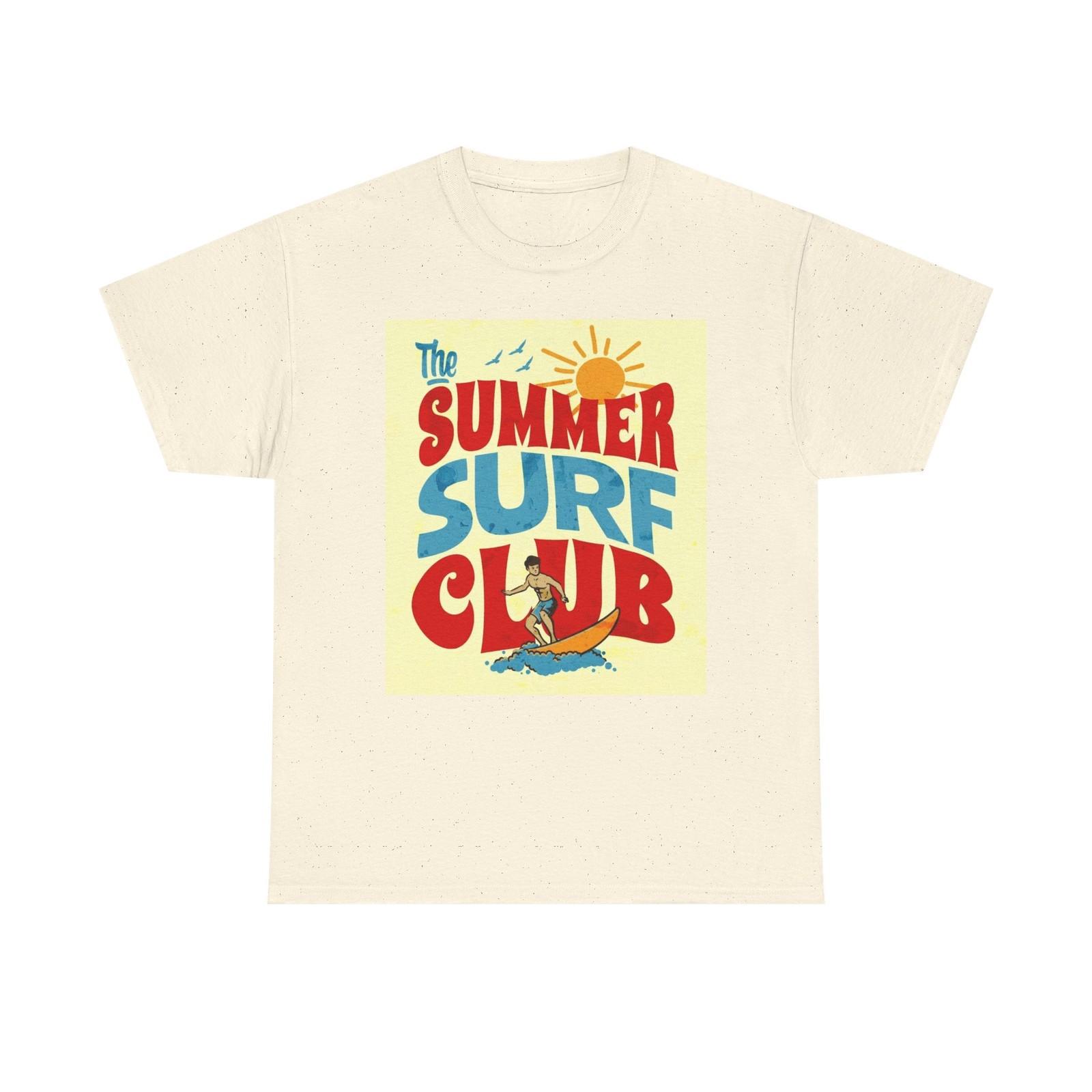 Summer Surf Club Graphic T Shirt Retro Unisex Heavy Cotton Tee XXXL