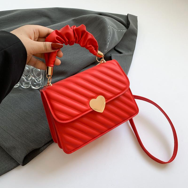Minimalist Pu Small Square Bag For Daily Use With Shoulder Strap