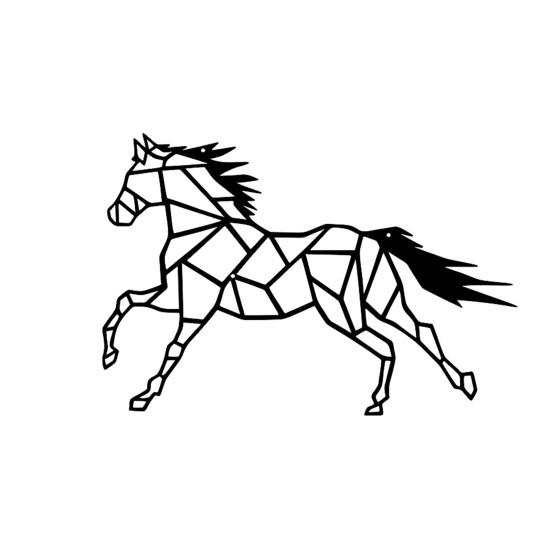 Black Metal Horse Wall Art Rustic Western Equestrian Wall Decor for Home Office Living Room Bedroom Kitchen Outdoor Indoor Decor