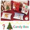 20-60 Stück Weihnachten Bronzing Kleine Geschenkbox Feiertagsparty Süßigkeiten Keks Snack Geschenk Mode Einfache Verpackung Kissenform Karton