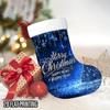 Christmas decoration fireplace hanging stockingOne Christmas Sparkling Greeting Stocking, a Large Hanging Sock