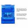 407 Terminal Distribution Box 4 in 24 Out 125A/500V Din Rail Terminal Block Distribution Box 4-Level Blue Distribution Box