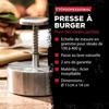 Ensemble de 2 pièces emporte-pièce rond réglable et presse à burger - FACKELMANN PROFESIONAL - Pour hamburger