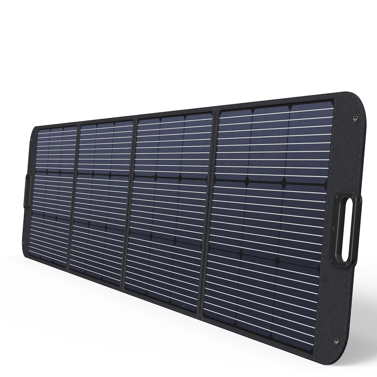 Solar charger 200W portable solar panel black