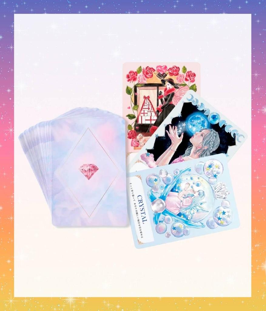 Angelic Crystal Oracle Card with Japanese Explanation Manual Oracle Tarot Card Fortune Telling [Japanese] [Genuine Product]