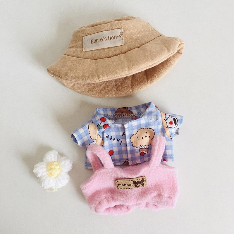 בגדי בובת קטיפה ויניל חמודה 17 ס"מ קופסה עיוורת - תליון LaBuBu שמלת אביזרים