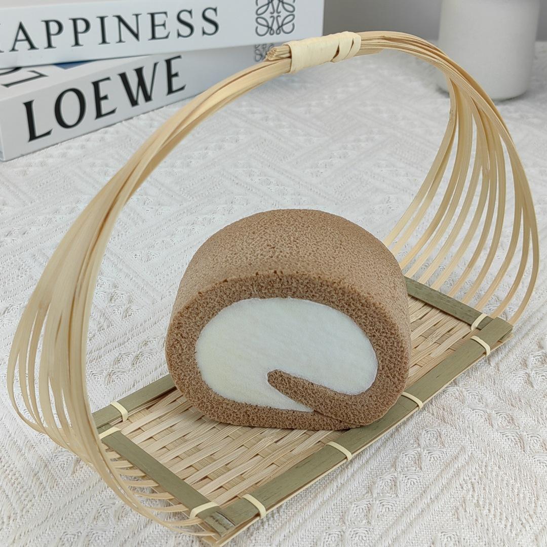 

Simulation Faux Swiss Rolls Fake Cake Food Model Dessert Artificial Cake Home Kitchen Decoration Display Photography Props