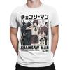Makima Reze Anime Bomben Teufel T-Shirt Herren Freizeit Reines Baumwoll-T-Shirts Sommer Rundhals Trendiges T-Shirt Übergroße Kleidung
