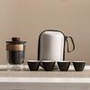 with tea strainer Travel Ceramic Teapots Chinese Style Mini Tea Cup Set  Teas Brewing Utensils