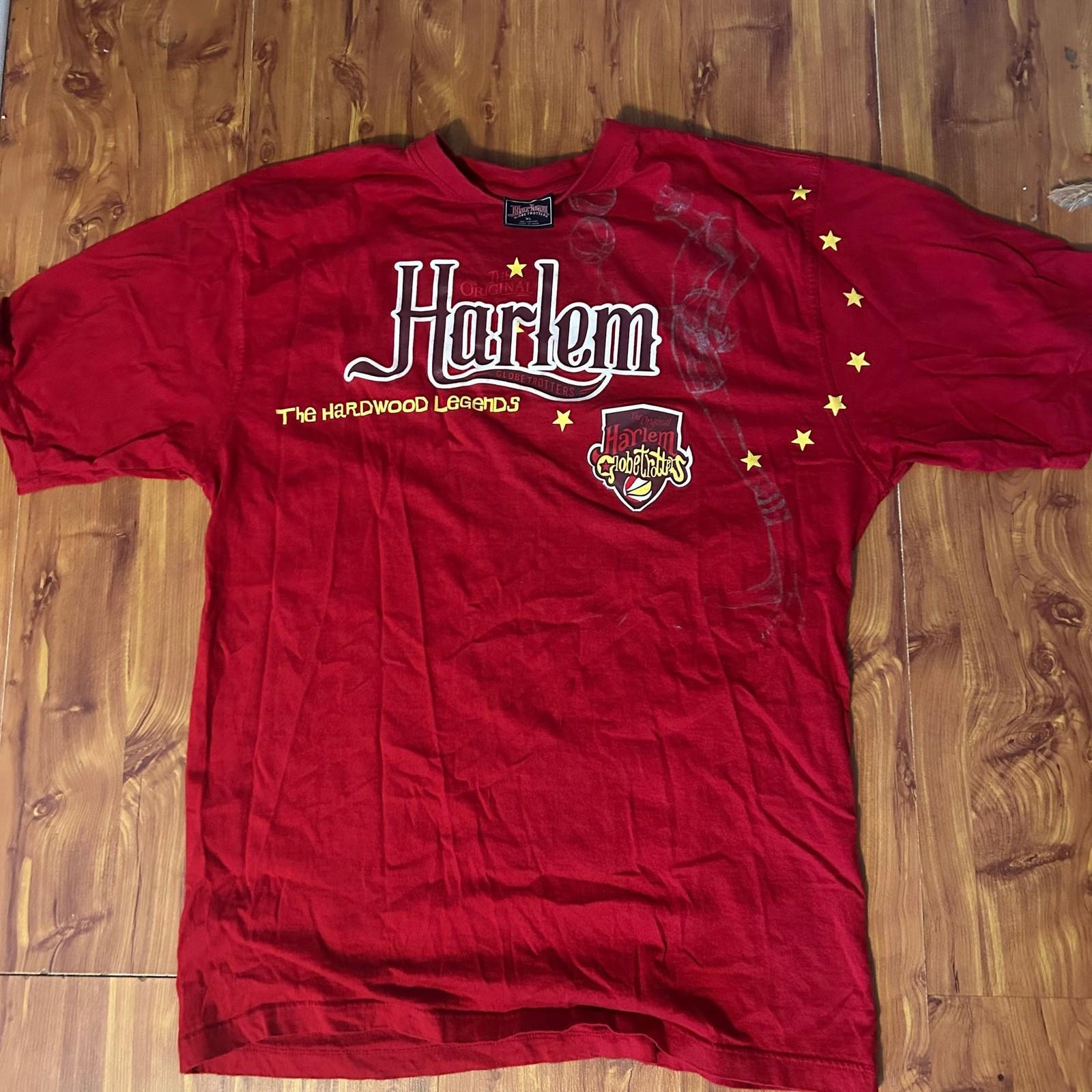 Harlem Globetrotters Red Shirt XL Vintage Red Rare Basketball Unisex T-Shirt XXXL