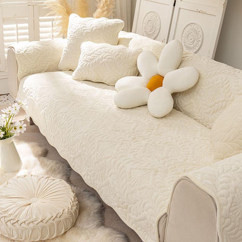 Pernă de canapea Nordic Light Luxury Pernă de pluș scurtă Universală pentru patru sezoane Simplă Modernă Antiderapantă Husă Husă Husă Pânză