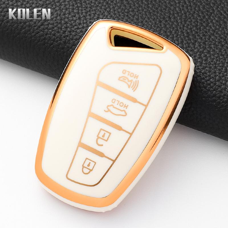 

Fashion Tpu Car Key Case Cover For Hyundai Grandeur Hg Sedan Genesis G80 Santa Fe 3Dm Grand Santafe Ix45 Equus Azera Shell