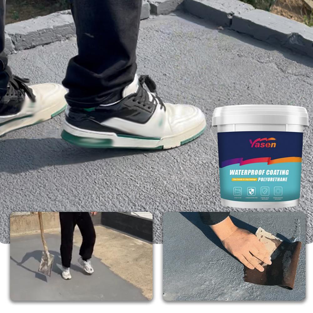 Dach Wasserdichte Beschichtung Dichtmittel Mittel Urethan Anti-Leck Unsichtbare Paste Kleber Reparatur Zuhause Badezimmer 1KG Reparatur Material