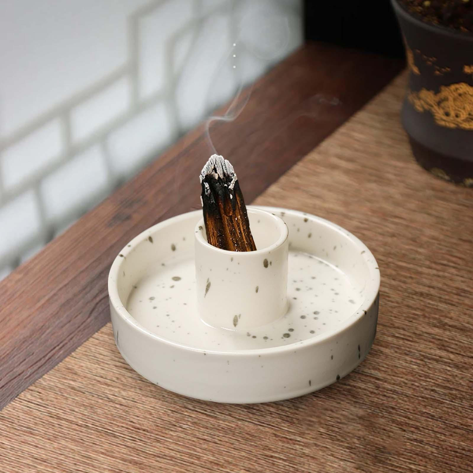 

Набор керамических подставок для благовоний для декора дома и офиса Gray White