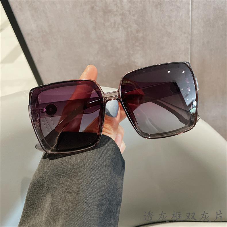 High-definition polarized glasses TR Large-frame sunglasses for women, UV protection, slimming effect for round faces, suitable for driving, high-end