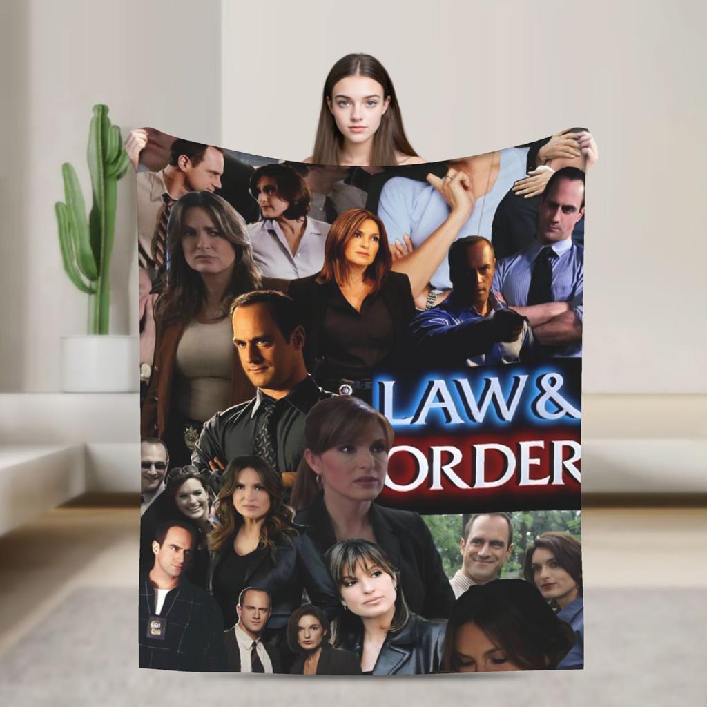 Warm Soft Blanket Camping Law Order SVU Bedding Throws  Flannel Bedspread For Outdoor Fashion Sofa Bed Cover