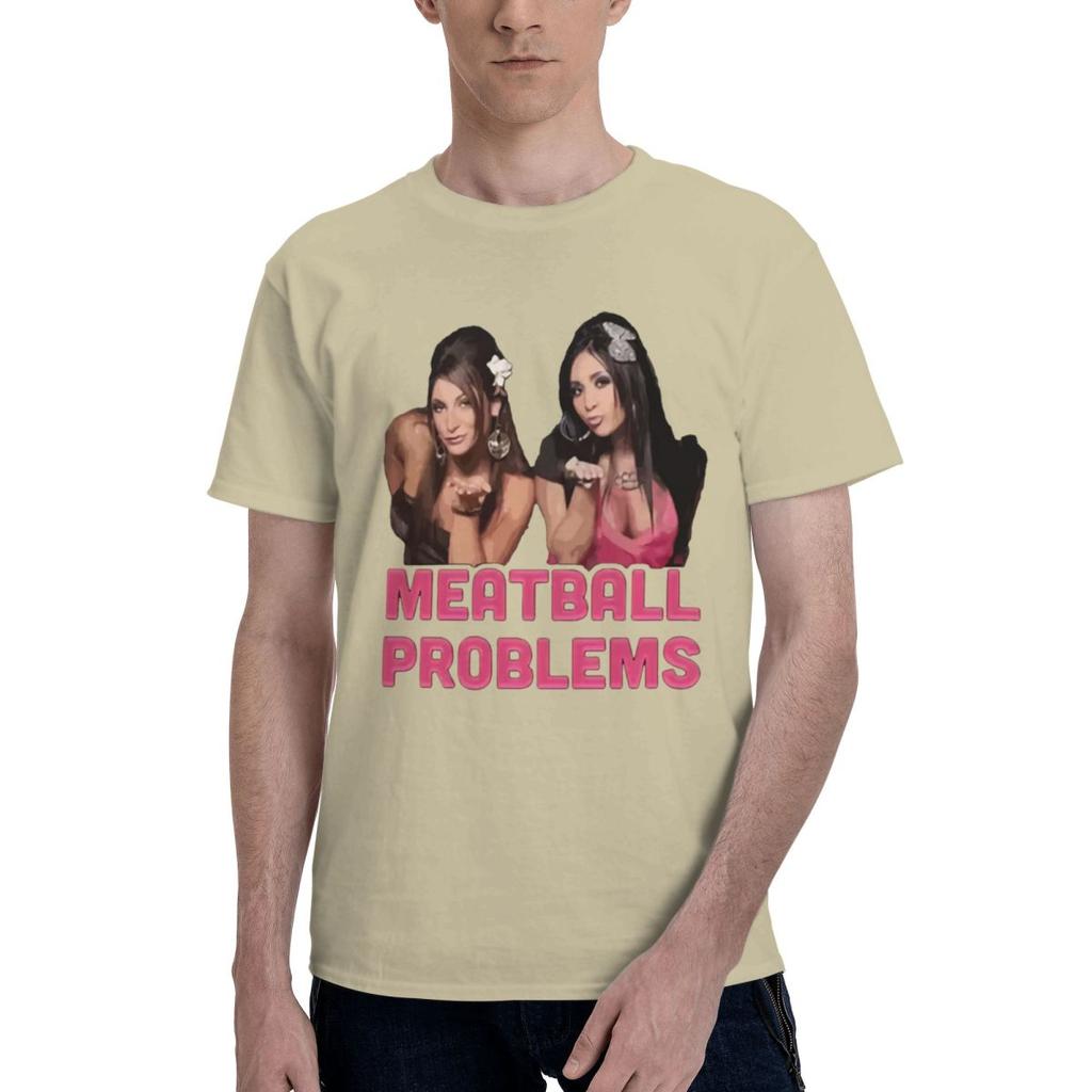 Meatball Problems Snooki Jersey Shore 100 Cotton Casual Breathable Confortable Man Mens Clothing Brands Men TShirt