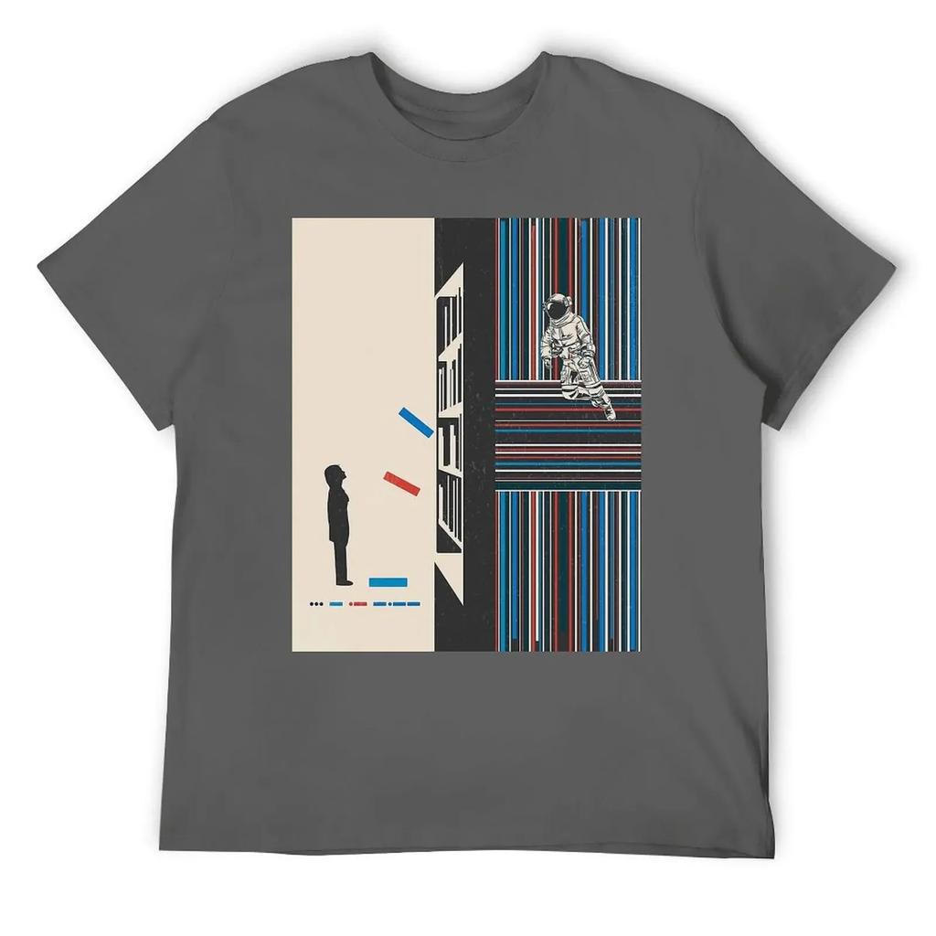 Motion Tees Hot Sale Nerd Leisure USA Size Interstellar Cooper Science Fiction Film Endurance Stay 14 Crewneck T-shirt harajuku