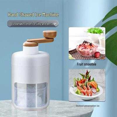 Manual Ice Shaver and Crusher for Fluffy Ice, Milkshakes, Smoothies, and Seafood Preservation