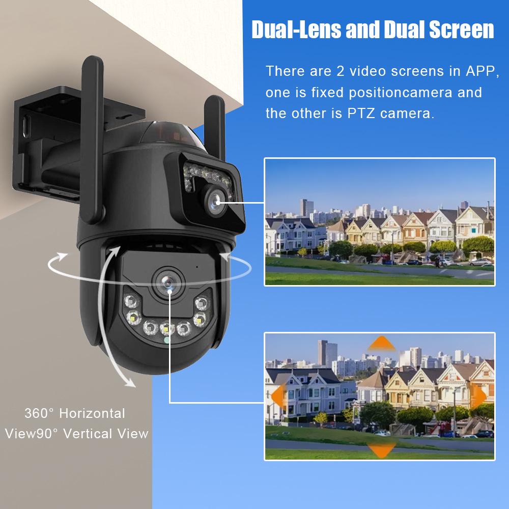 Allwetter-4G-Kamera mit Solarenergie, 6 Megapixel HD-Aufnahme und Fern-Interkom