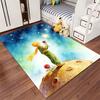 "Little Prince Holding Rose Carpet with Starry Sky Theme Design" Suitable for use as an anti-slip for living room bedroom sofas