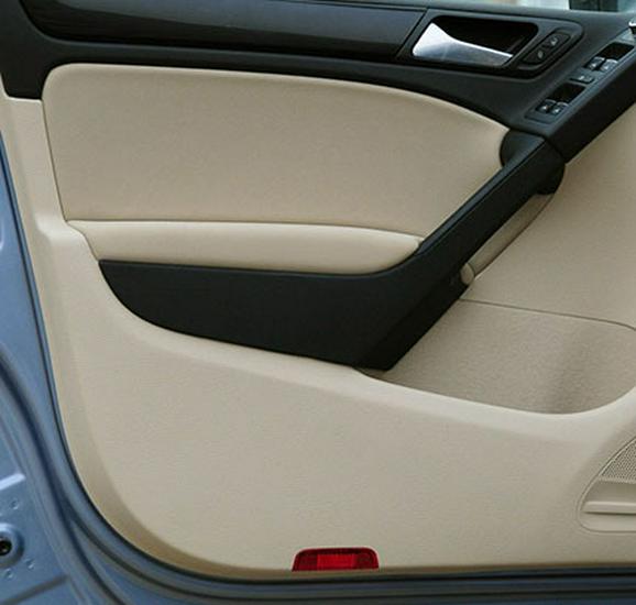 Volkswagen Golf 6 Door Panel Leather Wrap - Armrest Cover for Interior Renovation.
