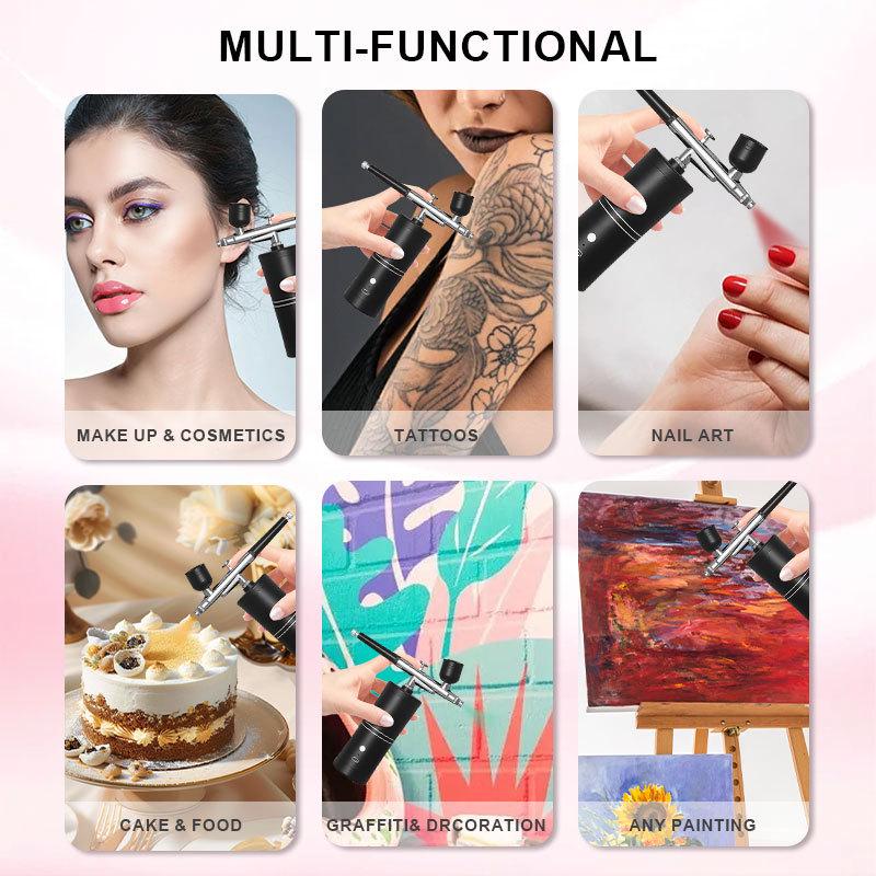 High-Pressure Nano Oxygen Injector & Airbrush Hydration Instrument for Beauty & Nail Art