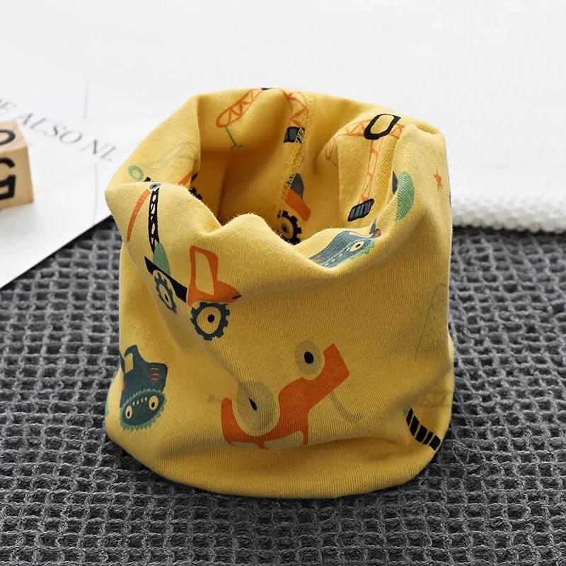 Autumn Spring New Cotton Baby Scarf Children Snood Cartoon Kids Scarfs Boys Girls Neck Ring Scarves Collar Warm Neckerchief