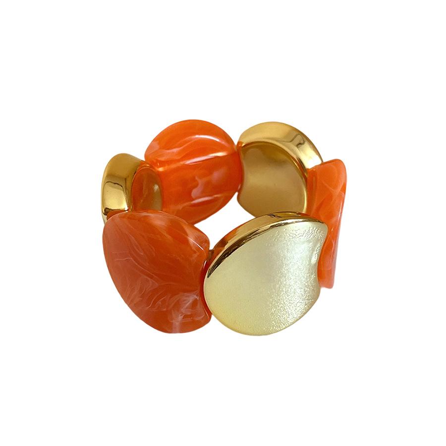 Elegant Acrylic Round Elastic Bracelet 2026 - European & American Style, Exaggerated Luxe Commute Jewelry, High-End Feel.